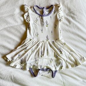 Kyte BABY Twirl Bodysuit Dress in Lavender - Size 18-24 Months